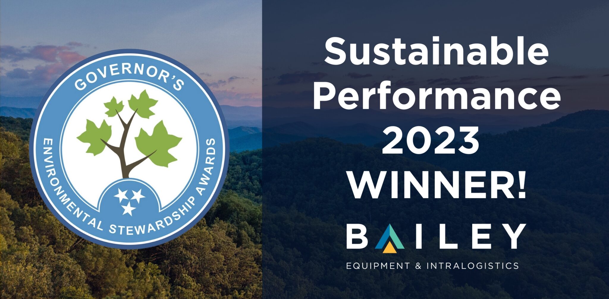 Bailey Wins 2023 Governor’s Environmental Stewardship Award in Sustainable Performance