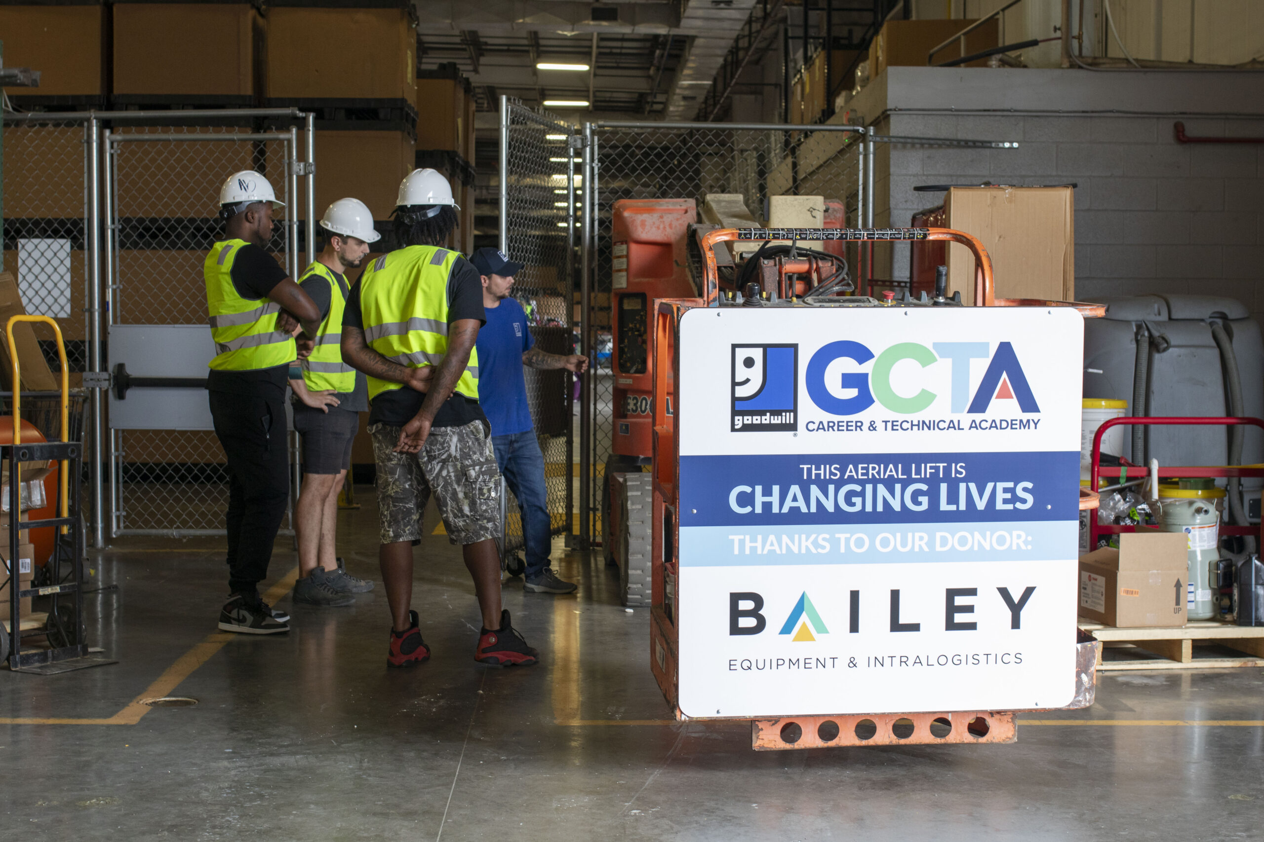 Bailey Equipment & Intralogistics Donates Aerial Lift Repair to Goodwill, Expands Workforce Training Opportunities