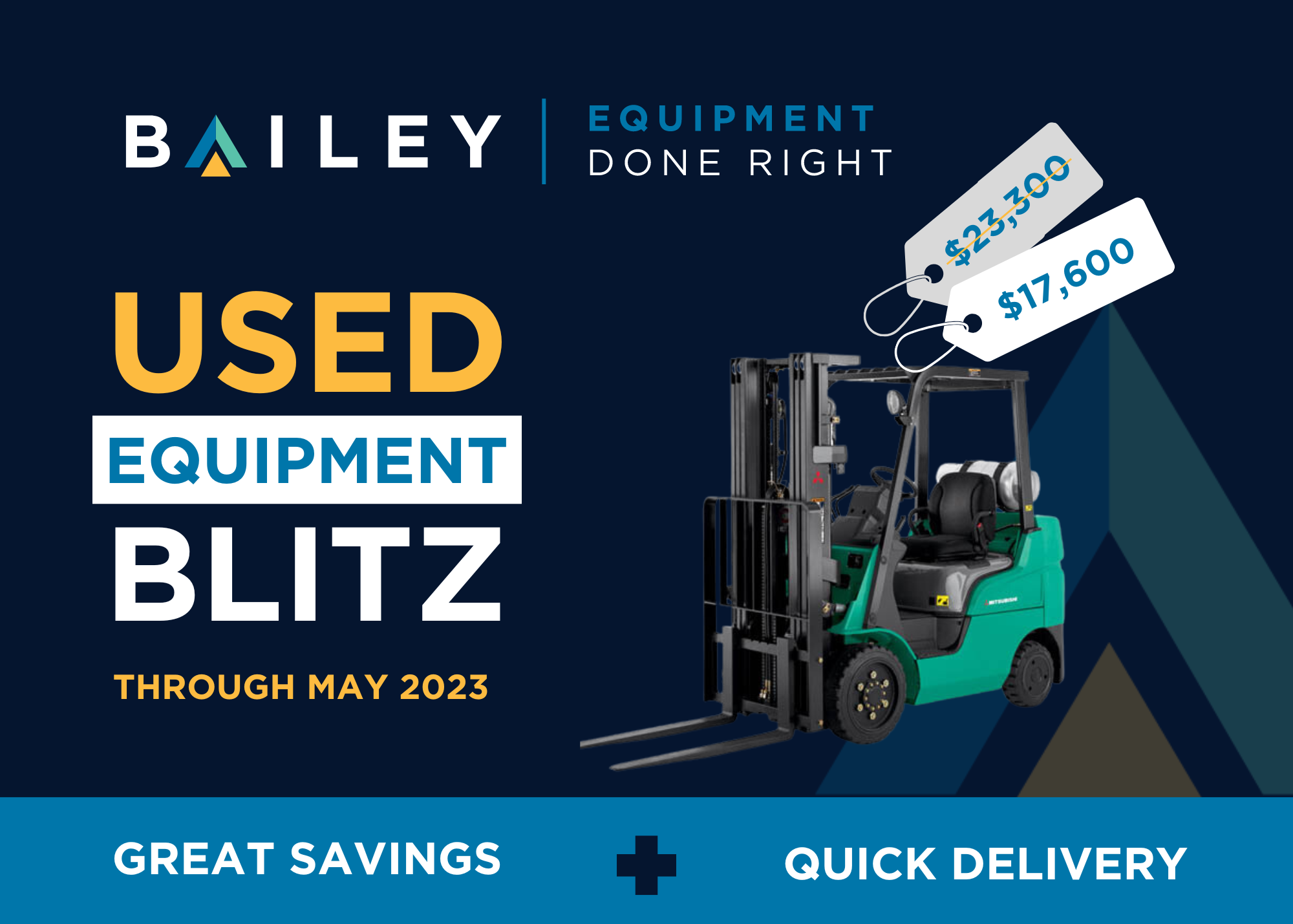 May Used Equipment Blitz