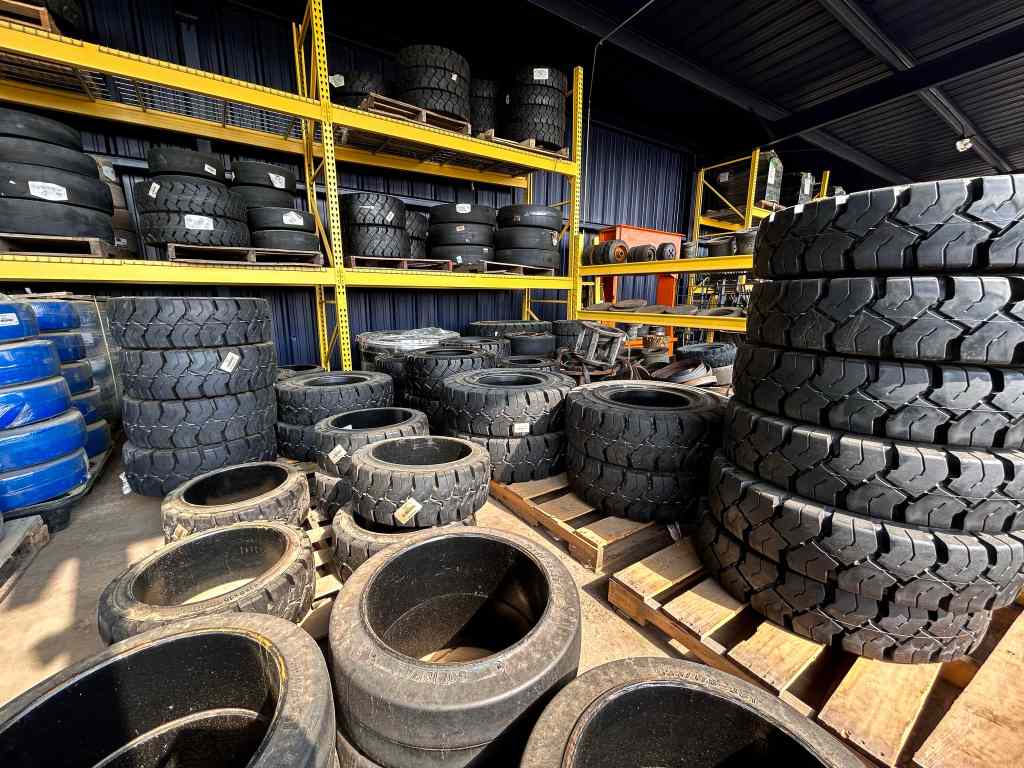 Warehouse full of tires