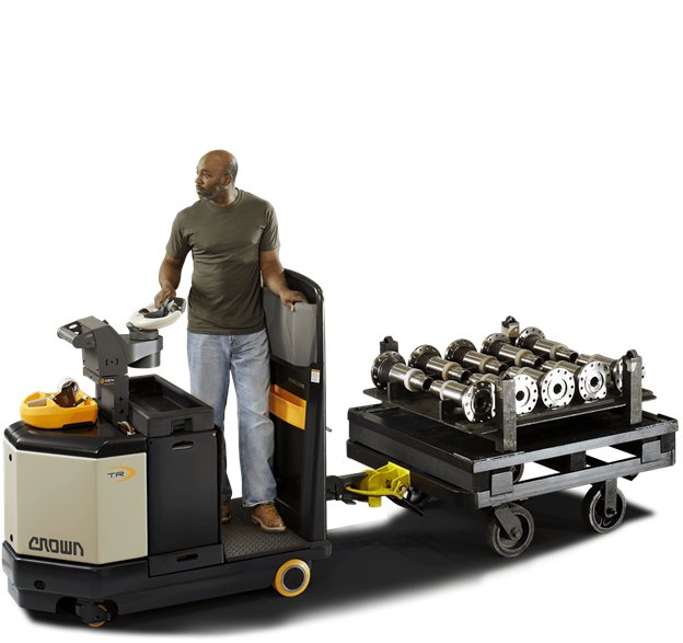 Tow Tractor moving heavy loads in Tennessee and Kentucky industrial facilities